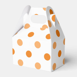 Autumn Season Polka Dot Pattern Favor Box