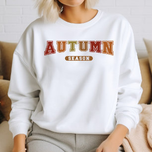 Autumn Season Trendy Fall Varsity Sweatshirt