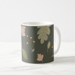 Autumn Season with Leaves and Plants Coffee Mug