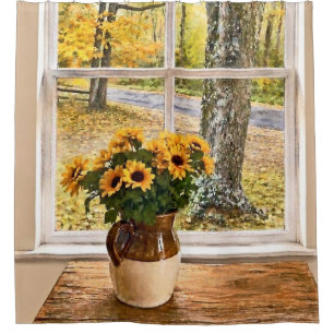 Autumn Seen Through a Window