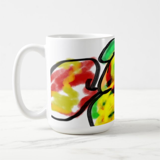 Autumn set pumpkin squash coffee mug (Left)