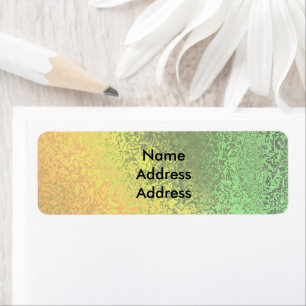 Autumn Shades of Green Yellow Return Address