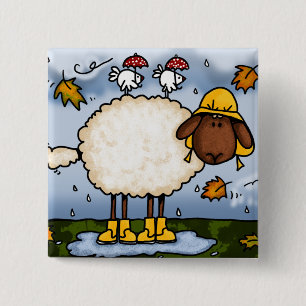 autumn sheep button