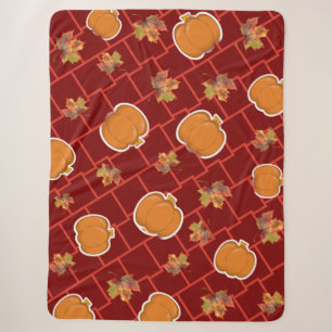 Autumn sherpa blanket