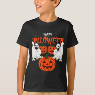 Autumn shirt with pumpkin face ghosts of autumn