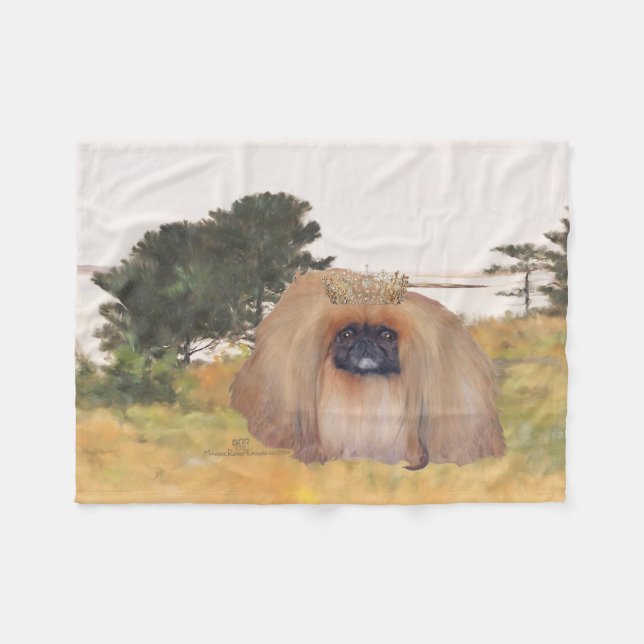 Autumn Shore Fleece Blanket (Front (Horizontal))