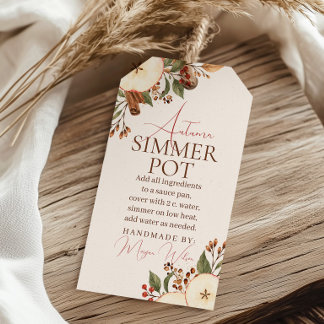 Autumn Simmer Pot Fall Gift Tag