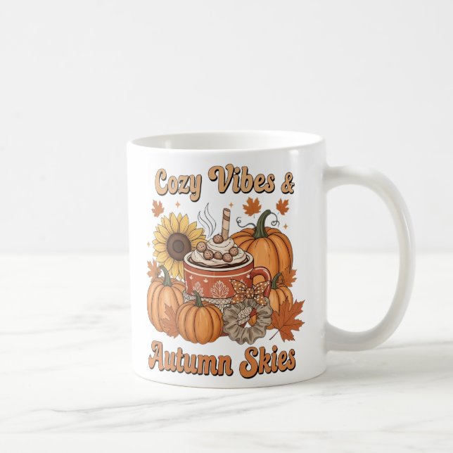 Autumn Skies Hot Chocolate Coffee Mug (Right)