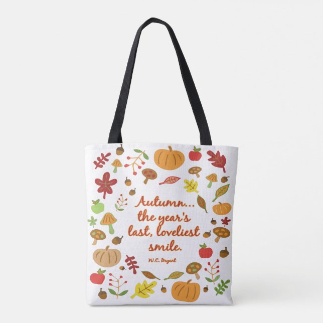 Autumn Smile Tote Bag (Back)