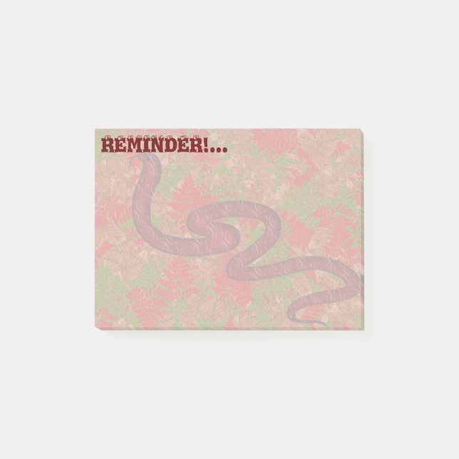 Autumn snake post-it notes (Front)
