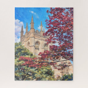 Autumn Spires – Oxford Cathedral in Fall Jigsaw Puzzle