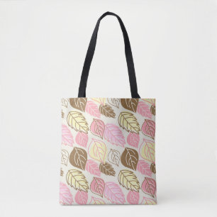 Autumn Splendor: Leaf Seamless Pattern Tote Bag
