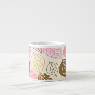 Autumn Splendour: Leaf Seamless Pattern Espresso Cup