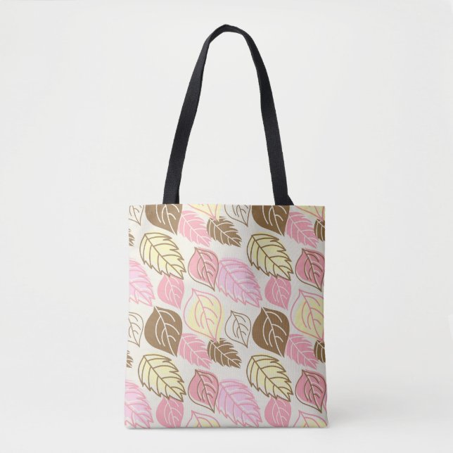 Autumn Splendour: Leaf Seamless Pattern Tote Bag (Front)