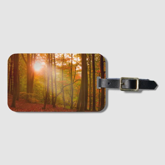 Autumn Splendour Luggage Tag (Front Horizontal)