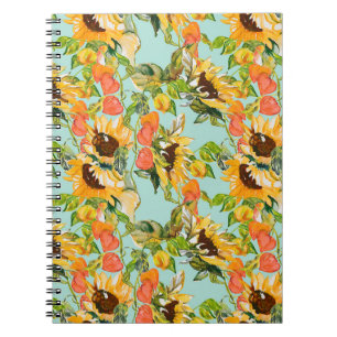 Autumn Splendour: Seamless Nature Pattern Notebook