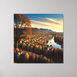 Autumn Splendour View Landscape 1 Canvas Print