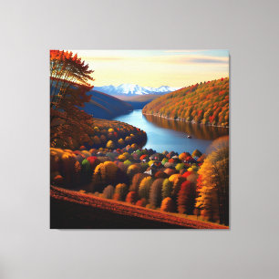 Autumn Splendour View Landscape 4 Canvas Print