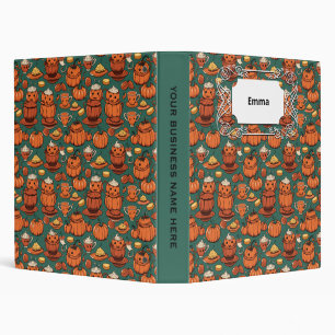 Autumn Spooky Pumpkin Pizzazz Party Binder