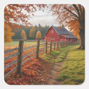  Autumn Square Sticker