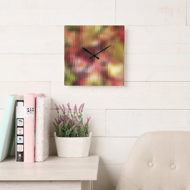AUTUMN SQUARE WALL CLOCK (Reading Room)