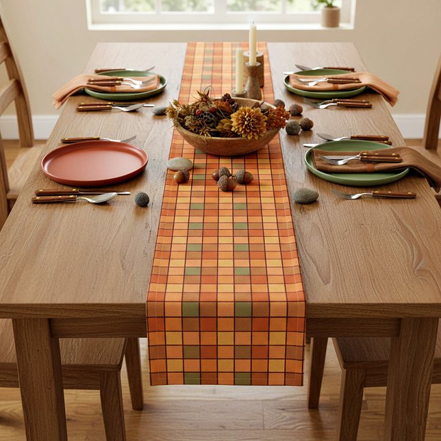 Autumn squares short table runner (Creator Uploaded)