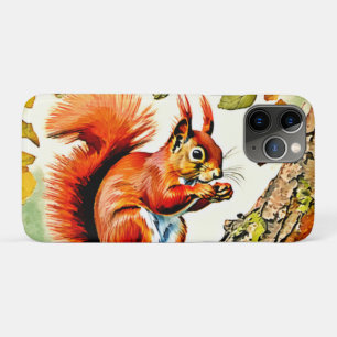 Autumn Squirrel Art iPhone 11 Pro Case