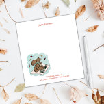 Autumn Squirrel Book Lovers Notepad<br><div class="desc">Adorable squirrel artwork makes this notepad stand out! Add your name and information to this sweet design. Great for squirrel or book lovers, kids and adults alike! This design is cozy, cute, and perfect for those who love to read. Original illustration by Tiffany Duffy.</div>