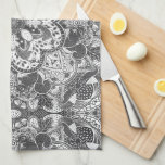 Autumn Squirrel Mandala Hand-Drawn Kitchen Towel<br><div class="desc">This unique Autumn kitchen towel features an intricate,  hand-drawn mandala of squirrels and fall-inspired elements. With a customizable background colour,  it easily complements any kitchen decor,  adding a stylish,  personalized touch to your space. Perfect for squirrel lovers,  this towel makes a delightful,  one-of-a-kind gift!</div>