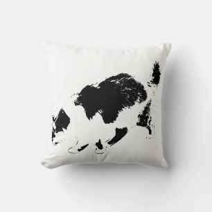 Autumn Stalker in Shadows Throw Pillow