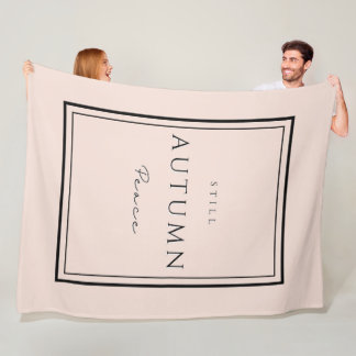 Autumn Still Peace III Fleece Blanket–Cozy Fall