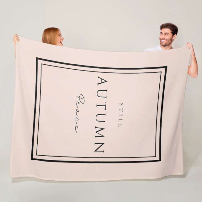 Autumn Still Peace III Fleece Blanket–Cozy Fall (In Situ)
