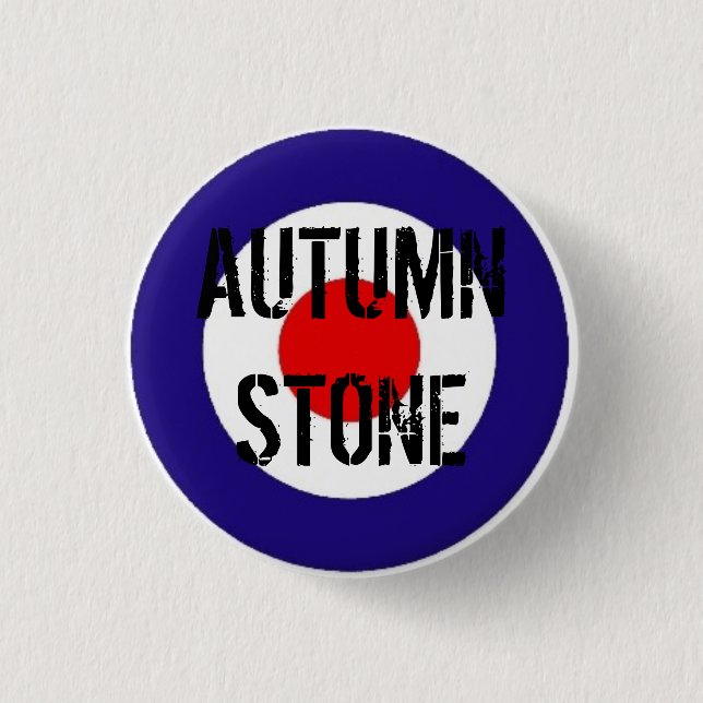 Autumn Stone Mod Target Badge 1 Inch Round Button (Front)
