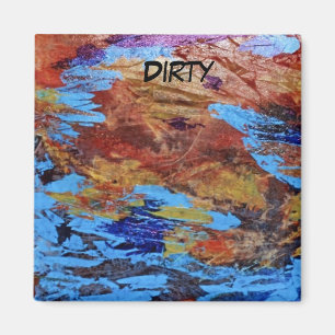 "Autumn Streams" Abstract Dishwasher Magnet