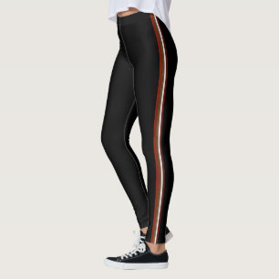 Autumn Stripe Pattern Tights Leggings Jogger Pants