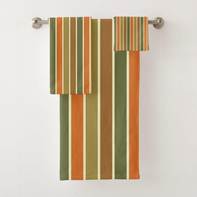 AUTUMN STRIPES BATH TOWEL SET (Insitu)