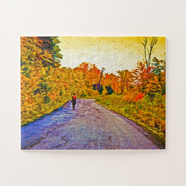 Autumn Stroll Jigsaw Puzzle (Horizontal)