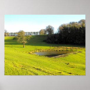 Autumn sun in Somerset Poster