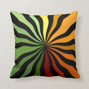 Autumn Sunburst - ZHP Throw Pillow