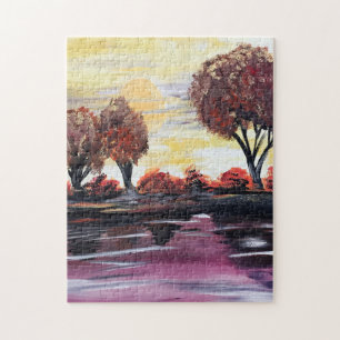 Autumn Sundown Jigsaw Puzzle