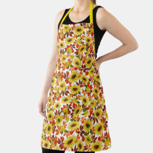 Autumn Sunflowers Apron