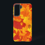 Autumn sunny shiny leaves design samsung galaxy case<br><div class="desc">Autumn sunny shiny leaves design</div>