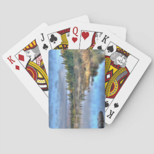Autumn Sunrise at Moosehead Lake Maine Playing Cards