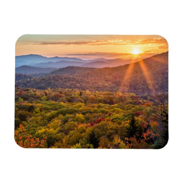 Autumn Sunset from Beacon Heights Magnet (Horizontal)