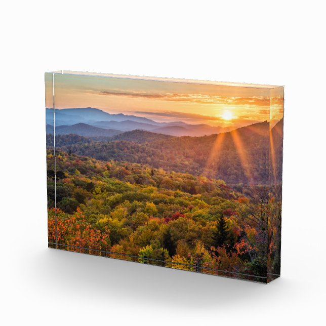 Autumn Sunset from Beacon Heights Photo Block (Right)