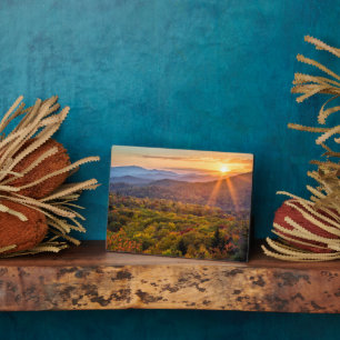 Autumn Sunset from Beacon Heights Plaque