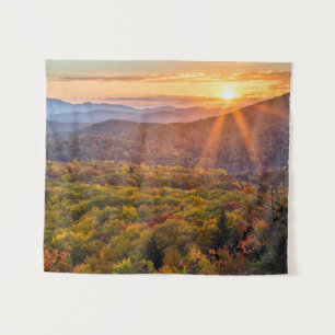 Autumn Sunset from Beacon Heights Tapestry