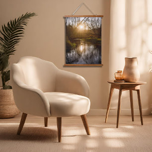 Autumn Sunset Hanging Tapestry