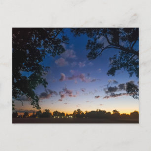 Autumn Sunset, Mount Vernon, Ohio Postcard
