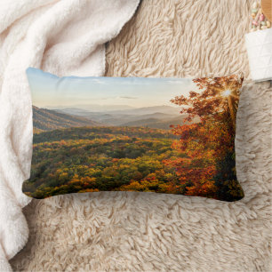 Autumn Sunset North Carolina Lumbar Pillow